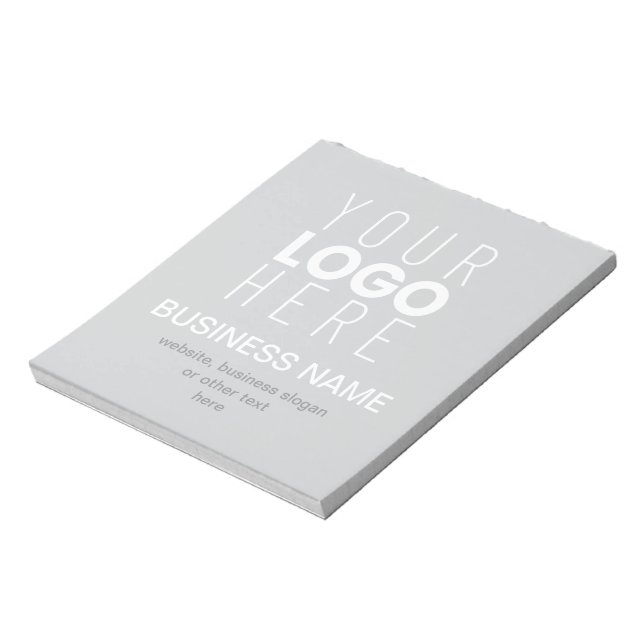 Bloc-note Modèle promotionnel simple pour le logo de votre e (Tourné)