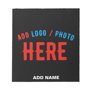 BLOC-NOTE MODERNE ET MODERNE PERSONNALISABLE NOIR VÉRIFIÉ