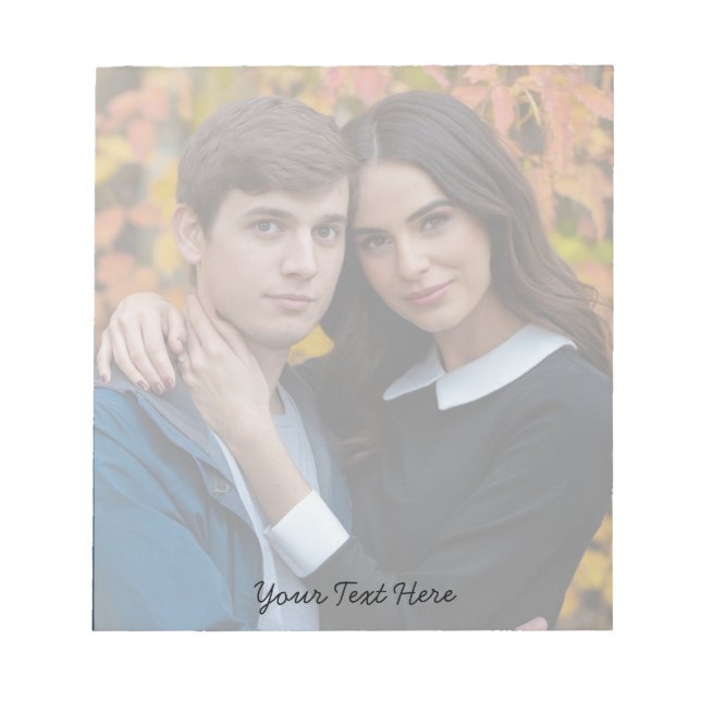 Bloc-note Moderne et tendance Créez votre propre photo et te (Devant)