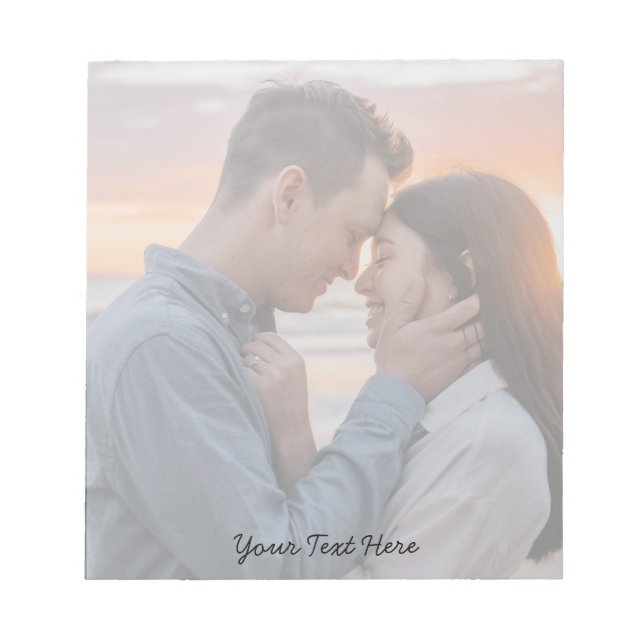 Bloc-note Moderne et tendance Créez votre propre photo et te (Devant)