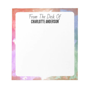 Bloc-note Moderne Minimaliste Géométrique Bordure Personnali