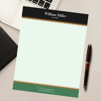 Bloc-note Moderne minimaliste Grandes vertes noires