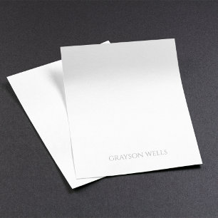 Bloc-note Moderne minimaliste noir et gris professionnel