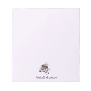 Bloc-note Moderne personnalisé Abeille Vintage