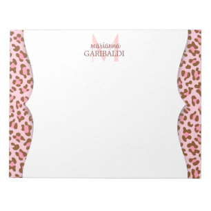 Bloc-note Moderne Poster de animal Choco rose fille personna