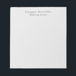 Bloc-note Moderne Simple Dim Gris Professionnel Minimaliste<br><div class="desc">Ce design simple,  moderne et minimaliste vous aidera beaucoup.</div>