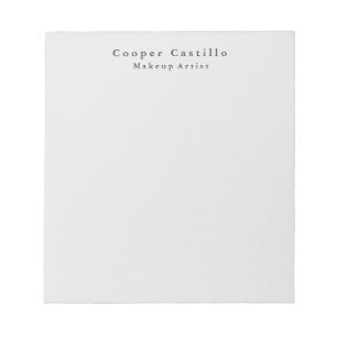 Bloc-note Moderne Simple Dim Gris Professionnel Minimaliste