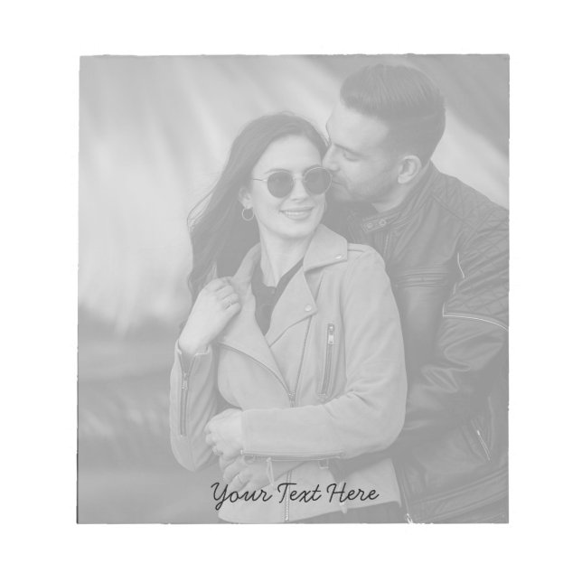 Bloc-note Moderne tendance Créez votre propre photo et votre (Devant)