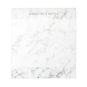 Bloc-note Moderne texture de marbre faux minimaliste avec te