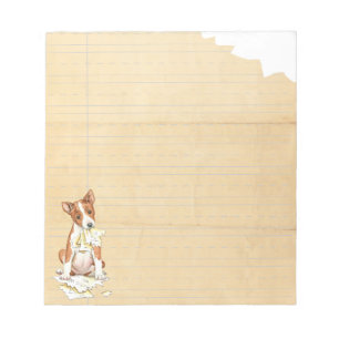 Bloc-note Mon Basenji A Mangé Ma Maison