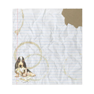 Bloc-note Mon Basset a Mangé Mon Plan de Cours
