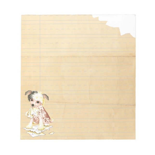 Bloc-note Mon Chinois Cresta A Mangé Mes Devoirs (Devant)