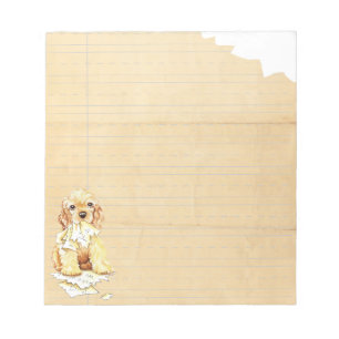 Bloc-note Mon Cocker Spaniel a Mangé Mon Devoir