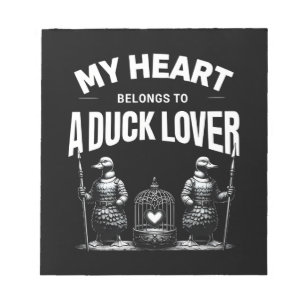 Bloc-note Mon coeur appartient à un amoureux du canard