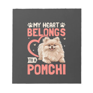 Bloc-note Mon cœur appartient à un Pomchi