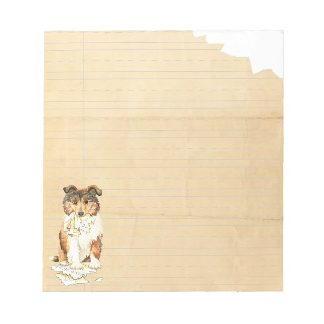 Bloc-note Mon Collie A Mangé Ma Maison (Devant)