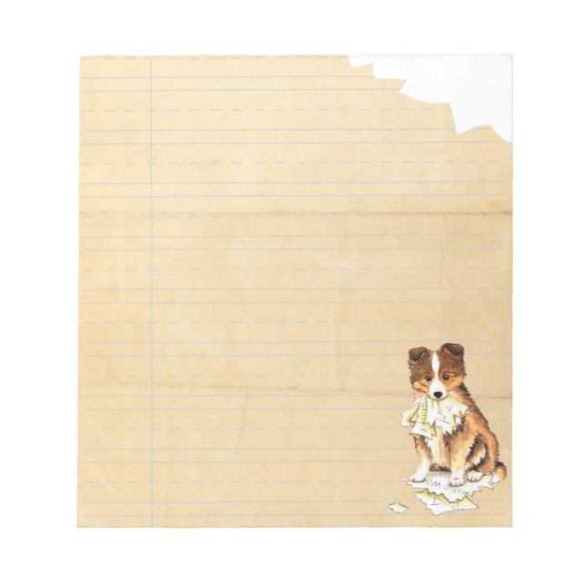 Bloc-note Mon étagère a mangé mes devoirs (Devant)