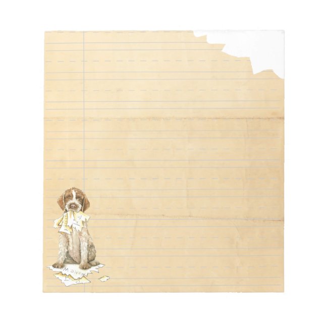 Bloc-note Mon Griffon a mangé mes devoirs (Devant)