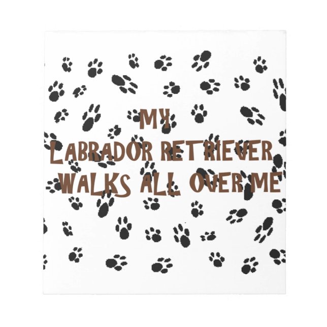 Bloc-note mon labo marche sur moi (Devant)