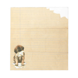 Bloc-note Mon Leonberger a mangé mon travail
