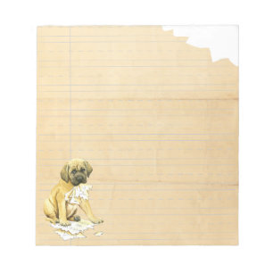 Bloc-note Mon Mastiff A Mangé Mes Devoirs