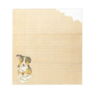 Bloc-note Mon Pembroke Welsh Corgi a mangé mes devoirs
