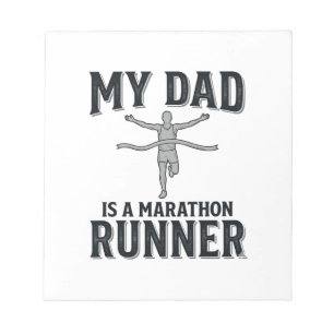 Bloc-note Mon père est un coureur de marathon Vintage Shirt