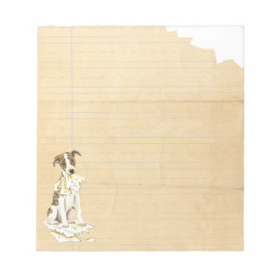 Bloc-note Mon whippet a mangé mon travail
