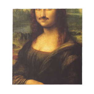Bloc-note mona lisa mustache