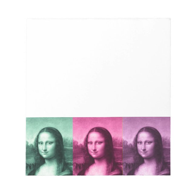 Bloc-note Mona Lisa Rose vert violet (Devant)
