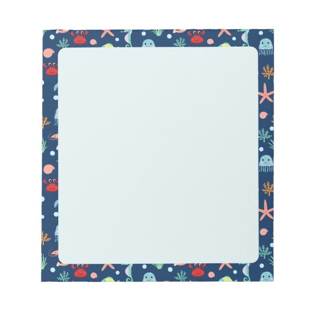 Bloc-note Monde marin (Devant)