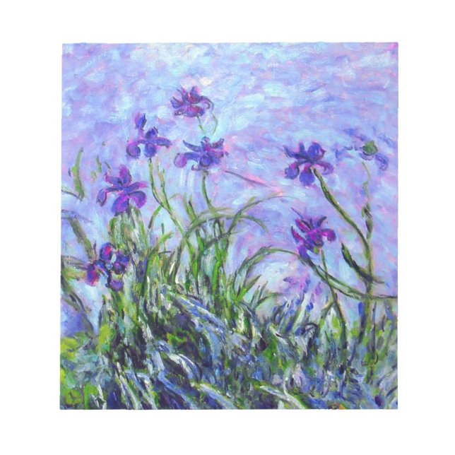 Bloc-note Monet Lilac Irises (Devant)