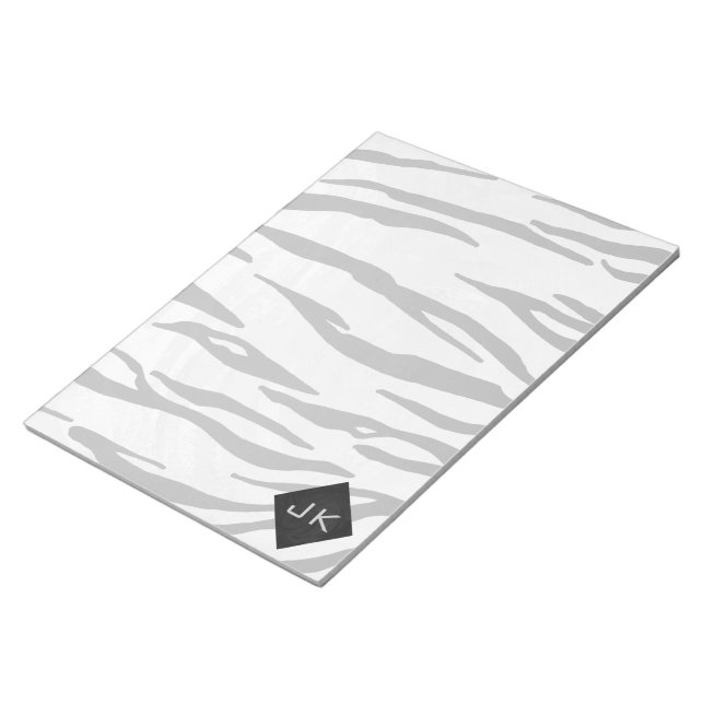 Bloc-note Monogram Tiger Black and White Print (Incliné)