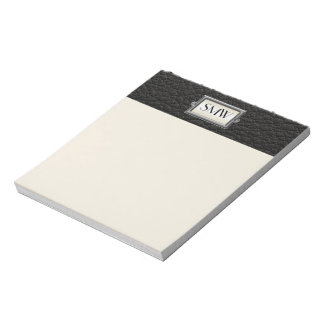 Bloc-note Monogramme 3-Lettre Executive Hommes Personnalisé