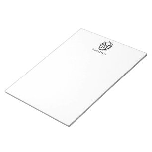 Bloc-note Monogramme élégant Mondern Elégant Nom