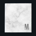 Bloc-note Monogramme et nom personnalisés modernes<br><div class="desc">Design Monogram moderne avec lettre monogramme personnalisée "M" et nom dans le style de police sans serif moderne en gras.</div>