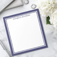 Monogramme minimaliste bleu marine