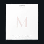 Bloc-note Monogramme minimaliste moderne simple professionne<br><div class="desc">Découvrez nos modèles mimalistes modernes pour vous aider à concevoir votre produit parfait.</div>