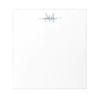 Monogramme moderne chic Girl Dusty Blue Black