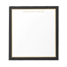 Monogramme noir et or minimaliste