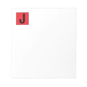 Bloc-note Monogramme professionnel élégant moderne simple
