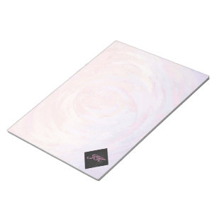Bloc-note Monogramme rose et noir