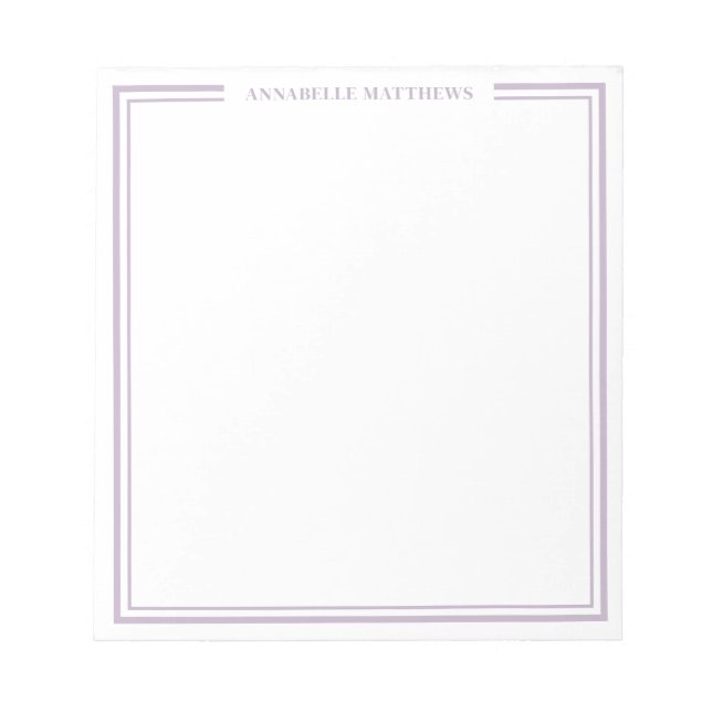 Bloc-note Monogramme Violet (Devant)