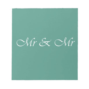 Bloc-note Monsieur & Monsieur Typographie