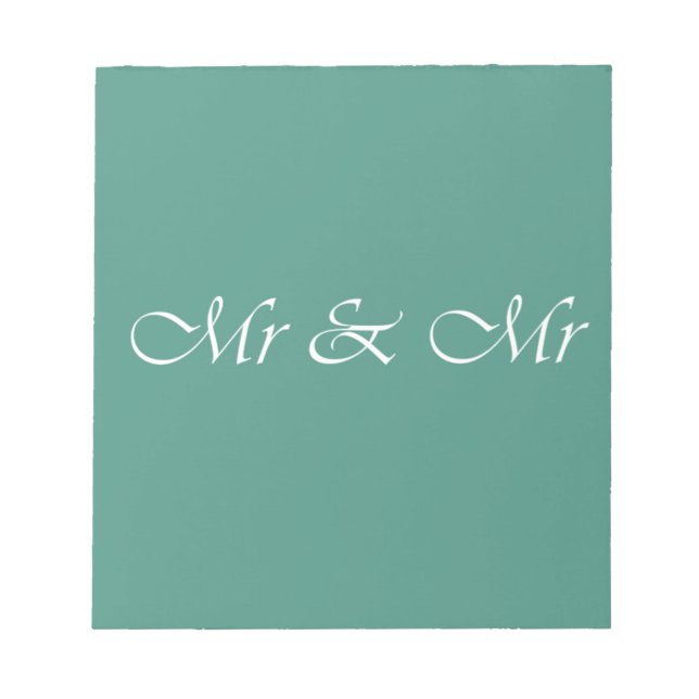 Bloc-note Monsieur & Monsieur Typographie (Devant)