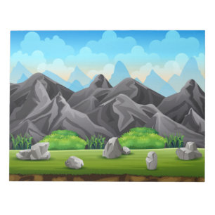 Bloc-note Montagne rocheuse naturelle