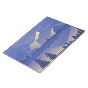 Bloc-note Montagnes violettes