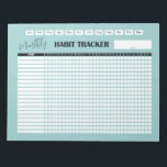 Bloc-note Monthly Habit Tracker<br><div class="desc">Build new habits with this Monthly Habit tracker,  keep yourself accountable!
Background color can be changed.</div>