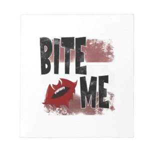 Bloc-note Mords-moi - Citation cool - Halloween - Chauve-sou