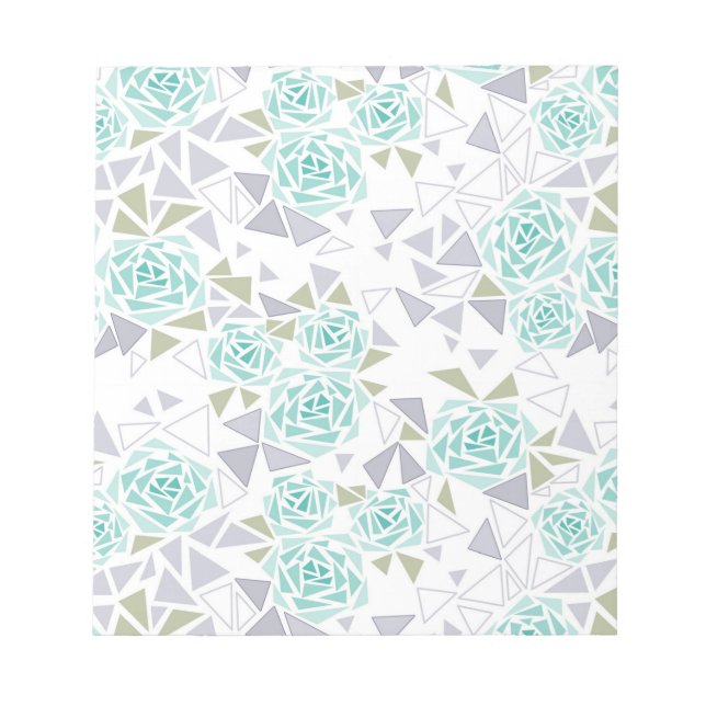 Bloc-note Mosaïque, fleurs (Devant)